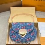 Louis Vuitton X Takashi Murakami Monogram Cerise Sunset Bag Denim Blue 27Cm M13680 - Image 2
