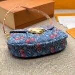 Louis Vuitton X Takashi Murakami Monogram Cerise Sunset Bag Denim Blue 27Cm M13680 - Image 5