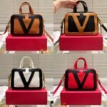 Valentino Garavani Viva Superstar Nappa Handbag Black And Spice 6W0B0R73Ptj Rfa - Image 6