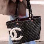 Chanel Cambon Line Medium Tote Bag In Black 28cm - Image 10