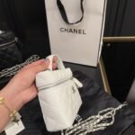 Chanel Classic Vanity With Chain In Grained Shiny White 19Cm Ap4414 B18713 Naauh - Image 5