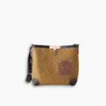 Louis Vuitton Odéon MM Monogram Beige Suede 30Cm