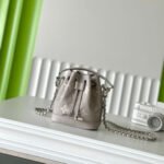 Super Vip 1:1 – Louis Vuitton Nano Noé Bag Brume Gray And White Quartz 16Cm M14224 - Image 2