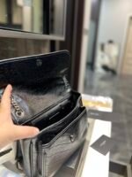 Saint Laurent Niki Medium In Vintage Leather Black With Silver Hardware 28Cm - Image 4