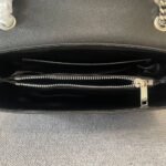 Celine Medium Victoire Bag In Supple Grained Black 25Cm 115853Fdu 38Si - Image 8