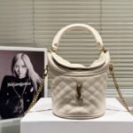 Saint Laurent Gaby Bucket Bag White 17Cm - Image 2