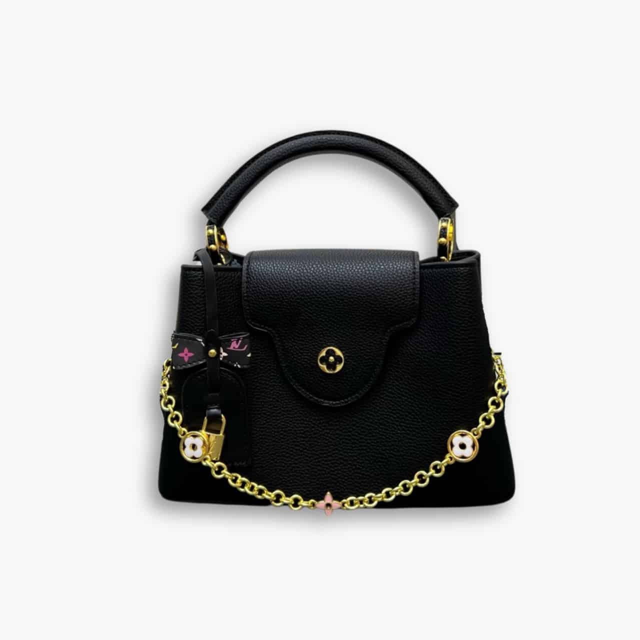 461-8.jpg Louis Vuitton x Takashi Murakami Capucines BB Black 27Cm - Image 1