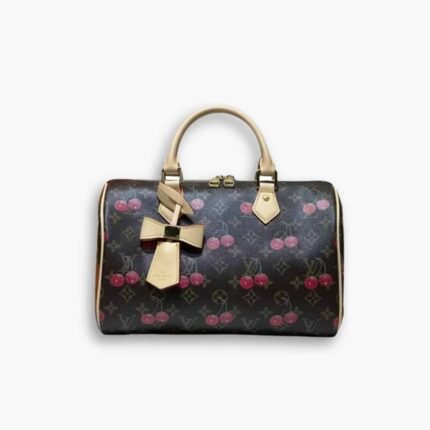 Louis Vuitton X Takashi Murakami Monogram Speedy 30 Cerise 30Cm