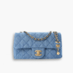 Chanel Denim Rectangular Pearl Crush GHW 20cm