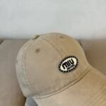 Miumiu Baseball Cap Basic Beige - Image 4