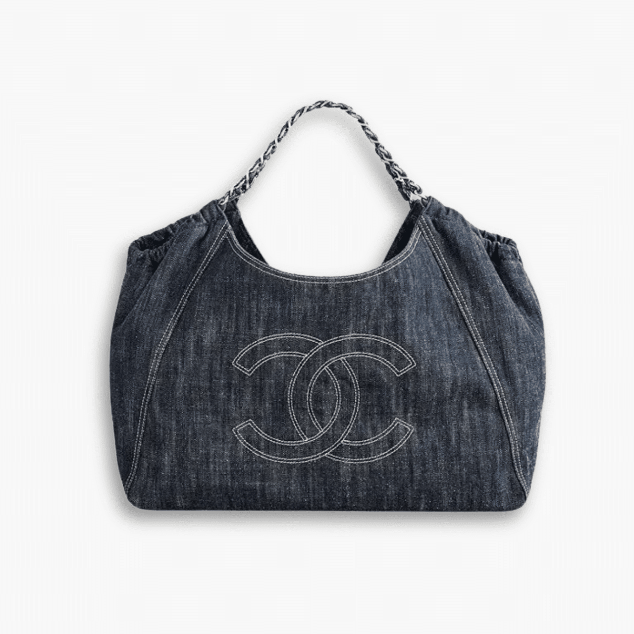 465.png Chanel Denim Timeless CC Tote Blue 36cm - Image 1