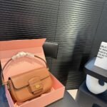 Miumiu Penny Bag Chalk Cognac 24Cm 5Bd270 Acrm F0046 V Ooo - Image 2