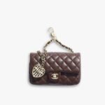 Chanel Classic Mini Bag With Hook Dark Brown 12Cm AP4760 B21221 U1115