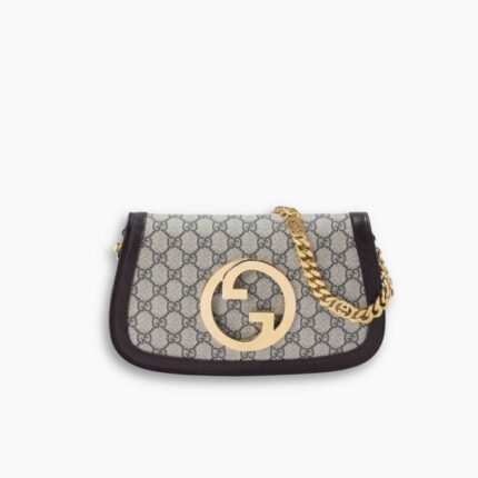 Gucci Blondie Shoulder Bag Gold Hardware Black 28Cm
