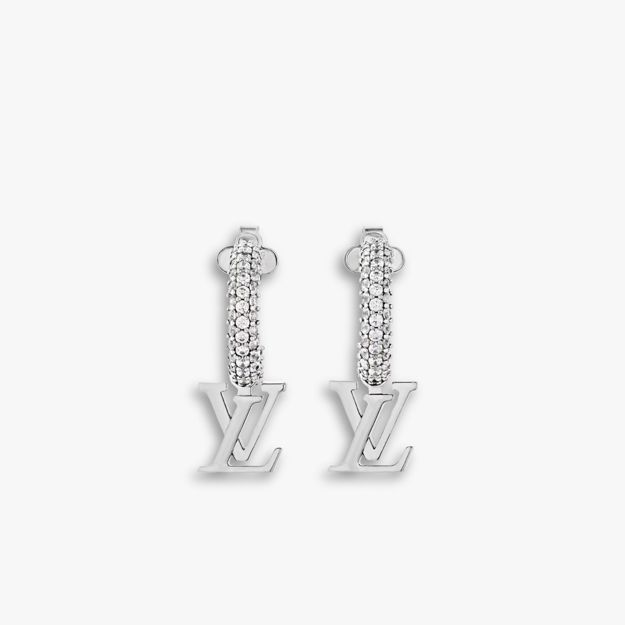 485-2-4.jpg Louis Vuitton LV Iconic Earrings Silver M02276 - Image 1