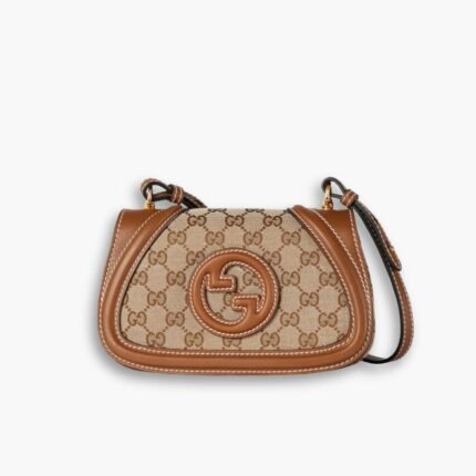 Gucci Blondie Mini Shoulder Bag Beige And Brown 22Cm 815700 HAAKG 9755