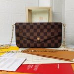 Louis Vuitton Félicie Pochette Damier Ebène Canvas 21Cm N40492 - Image 2