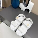 Miumiu Sporty Matelasse Nappa Leather Sandals White 5X135E 88T F0009 F 010 - Image 3