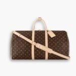 Louis Vuitton Monogram Keepall Bandoulière 55Cm Brown M41414