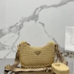 Super Vip 1:1 - Prada Re Edition 2005 Crochet Bag Natural 22Cm - Image 3