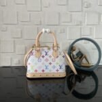 [Super Vip 1:1] Louis Vuitton X Takashi Murakami Alma BB Bag White Multicolor 23Cm M13078 - Image 4