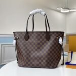 Super Vip 1:1 – Louis Vuitton Neverfull MM Bag Damier Ebene Canvas Cerise Red 31Cm N40599 - Image 2