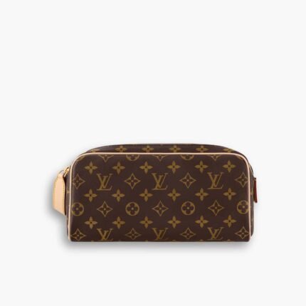 Louis Vuitton Dopp Kit Toilet Pouch Monogram Brown 27Cm
