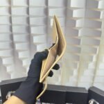 Prada Saffiano Triangle Wallet Vanilla 12Cm 1Ml018 Qhh F0032 - Image 5