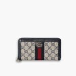 Gucci Ophidia Zip Around Wallet Black 19Cm 523154 96IWN 4076