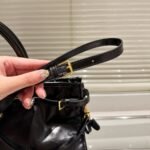 Prada Bonnie Extra Large Leather Handbag Black 38Cm 1BA439 2CYR F0002 V OOO - Image 5