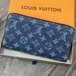 Louis Vuitton x Murakami Zippy Wallet Monogram Cherry Denim Blue 19Cm M23161 - Image 3