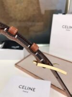 Celine Leather Belt Brown 1.8Cm - Image 3