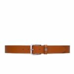 Gucci Belt With Square Buckle And Interlocking G Silver Metal Brown 35Mm