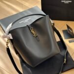 Saint Laurent Le 37 In Shiny Leather Black 25Cm 7428282R20W1000 - Image 2