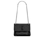 Saint Laurent Niki Baby In Vintage Leather Black 21Cm 6331600En041000