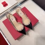 Valentino Garavani Sandals Slingback Black - Image 3