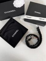 Chanel Women’S Pearl Circle Belt Red 30Mm - Image 5