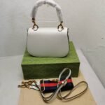 Gucci Bamboo 1947 Small Bag White 21Cm 675797 10ODT 8454 - Image 3