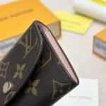 Louis Vuitton Rosalie Coin Purse Monogram Cavas Rose Ballerine 11Cm M62361 - Image 3