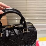 Gucci GG Emblem Small Top Handle Bag Black 22cm 815255 AAEEM 1000 - Image 2