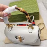 Gucci Bamboo 1947 Small Bag White 21Cm 675797 10ODT 8454 - Image 5
