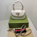 Gucci Bamboo 1947 Small Bag White 21Cm 675797 10ODT 8454 - Image 2