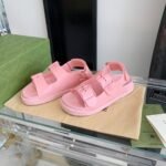 Gucci Women’S Sandal With Mini Double G Pastel Pink 660243 J8700 5815 - Image 5