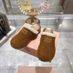 Miumiu Suede Clogs Cocoa Brown 5Z504E Z0G F0324 F Zf30 - Image 7