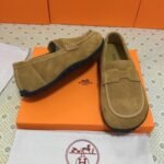 Hermes Lazy Loafer Brown - Image 6