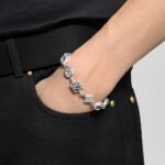 Louis Vuitton Lv Sailor Medium Bracelet Silver M03187 - Image 7
