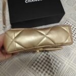 Chanel 19 Flap Bag In Gold Leather 25cm - Image 7