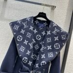 Louis Vuitton Classic Monogram Wool Blue Coats - Image 2