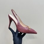 Gucci Women’s Horsebit Pump Gg Leather Rosso Ancora Red ‎792065 Aaegj 6207 - Image 7