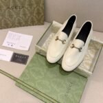 Gucci Women’S Leather Horsebits Loafers White 414998 Dlc00 9022 - Image 5